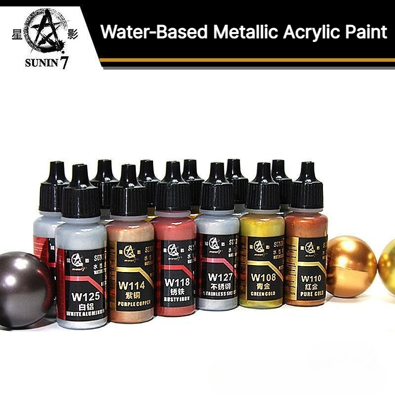 Metallic Spray Paint - SUNIN 7 W101-124 20ml 친환경 수성