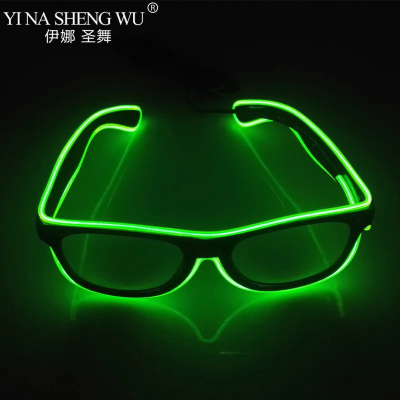 새로운 플래싱 안경 EL 와이어 LED 안경 발광 할로 - Led El Wire 리뷰 및 가격