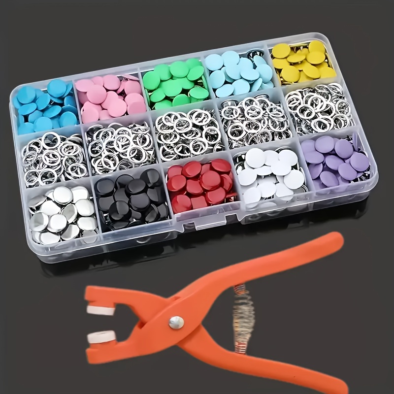 100개 다채로운 금속 바느질 버튼, 솔리드 플라이어  - Snap Fastener Set 리뷰 및 가격