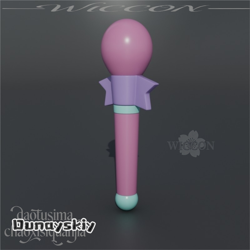 카와이 아이돌 마미 3D 폴리락트산 마이크 소품 핑크  - Cosplay Prop Bow 리뷰 및 가격