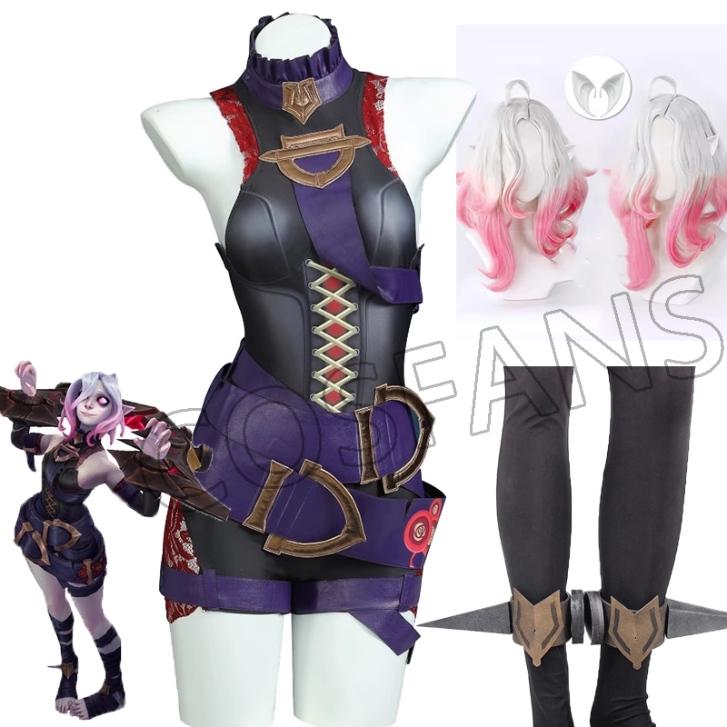 LOL 구속 기아 브라이어 코스프레 코스튬 가발 소품  - Briar Cosplay Prop 리뷰 및 가격