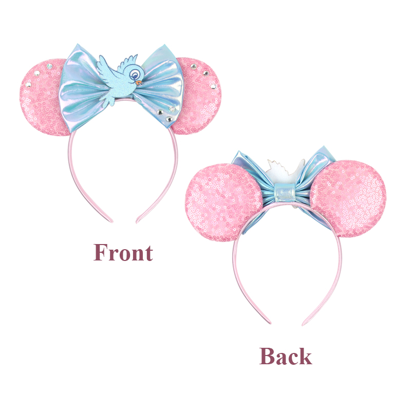 디즈니 신데렐라 미키 마우스 귀 머리띠 스팽글 활 소녀 - Cosplay Prop Bow 리뷰 및 가격