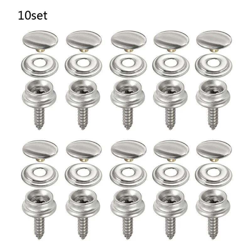 스테인레스 스틸 태핑 스냅 패스너 키트, 텐트 마린 요 - Snap Fastener Set 리뷰 및 가격