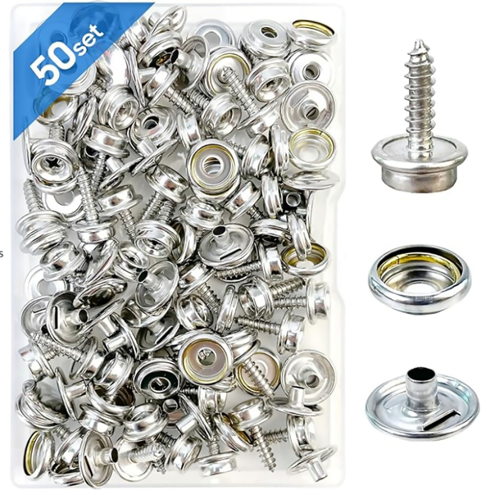 스테인레스 스틸 보트 마린 캔버스 및 실내 장식 보트  - Snap Fastener Set 리뷰 및 가격