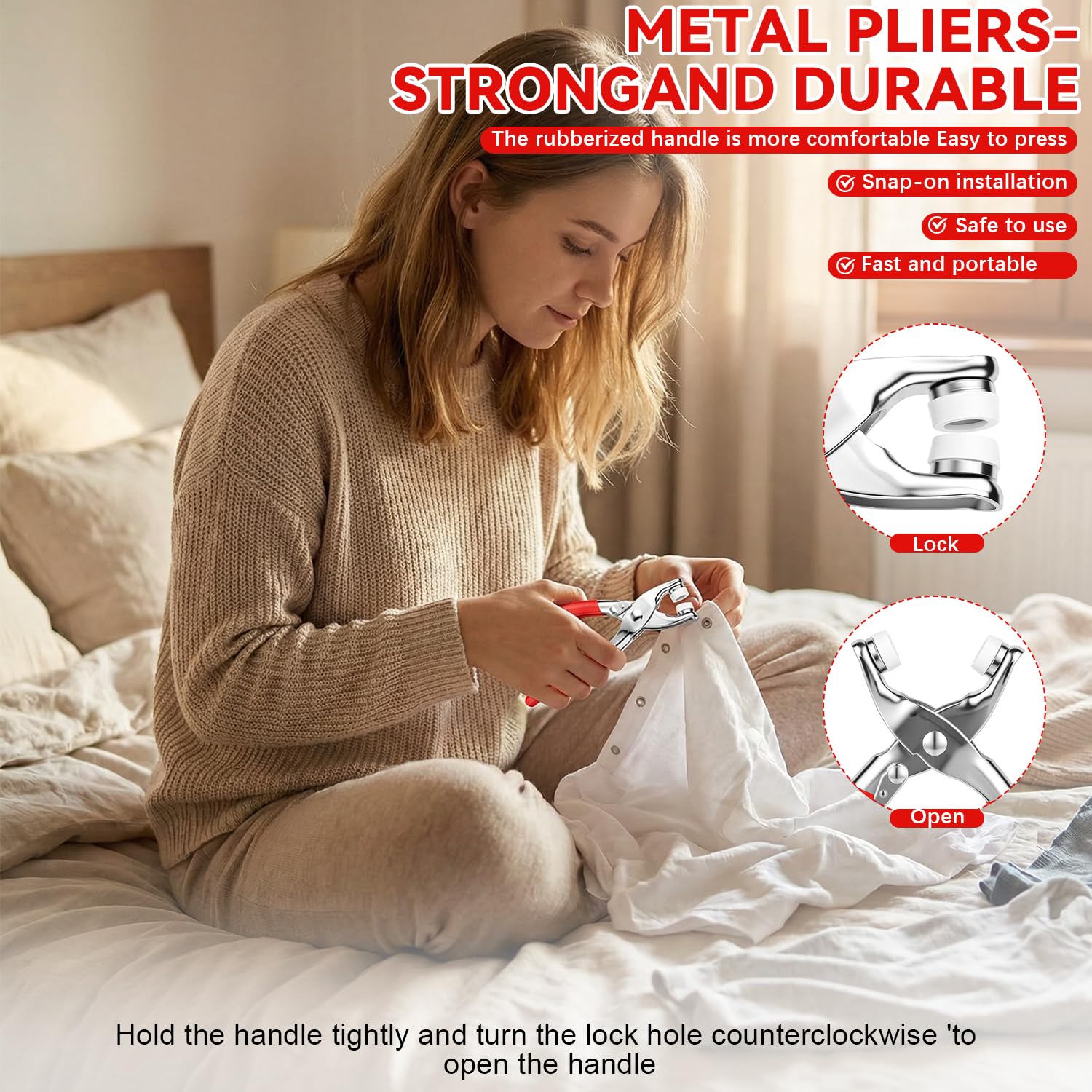 100개 금속 단추, 금속 스냅 단추, 고정 플라이어  - Snap Fastener Set 리뷰 및 가격