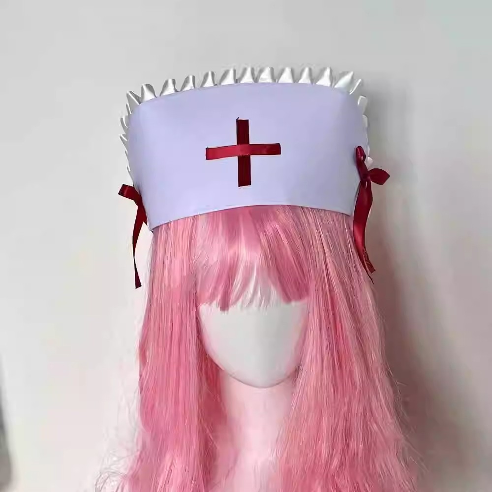코스프레 간호사 모자 모자 액세서리 Prop y2k 소 - Cosplay Prop Bow 리뷰 및 가격
